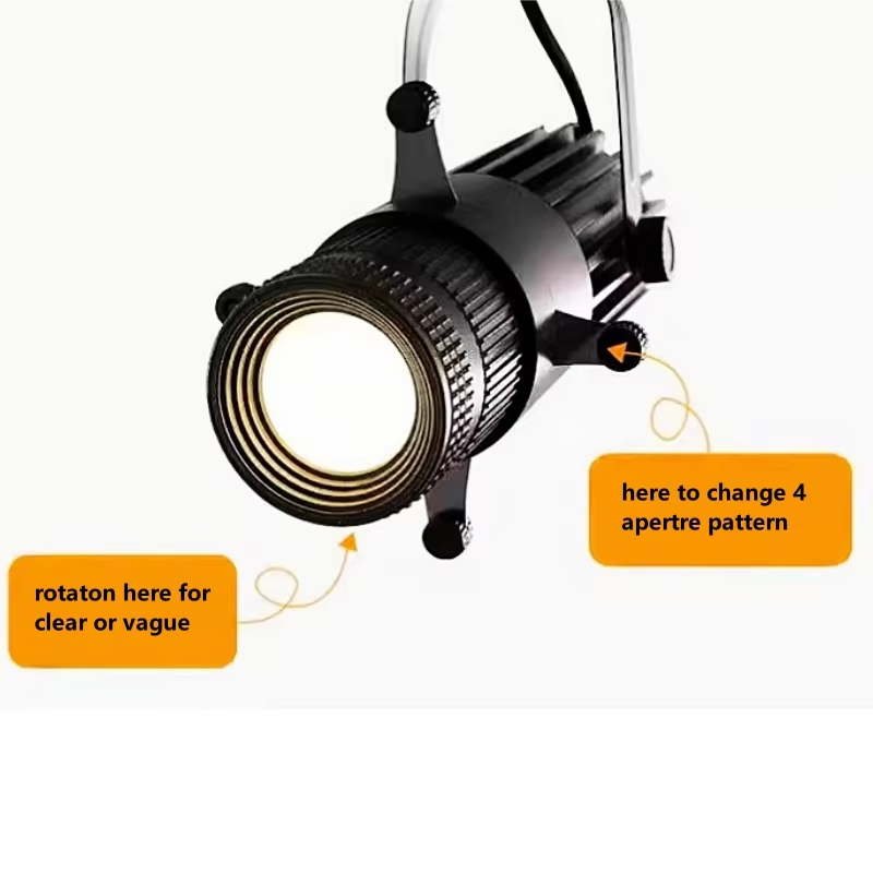 LED-Schienenstrahler mit einstellbarer Blende, quadratischer Strahler, Malereigeschäft, 10 W, 15 W, 20 W, 30 WCOB, offene Strahler, Museum