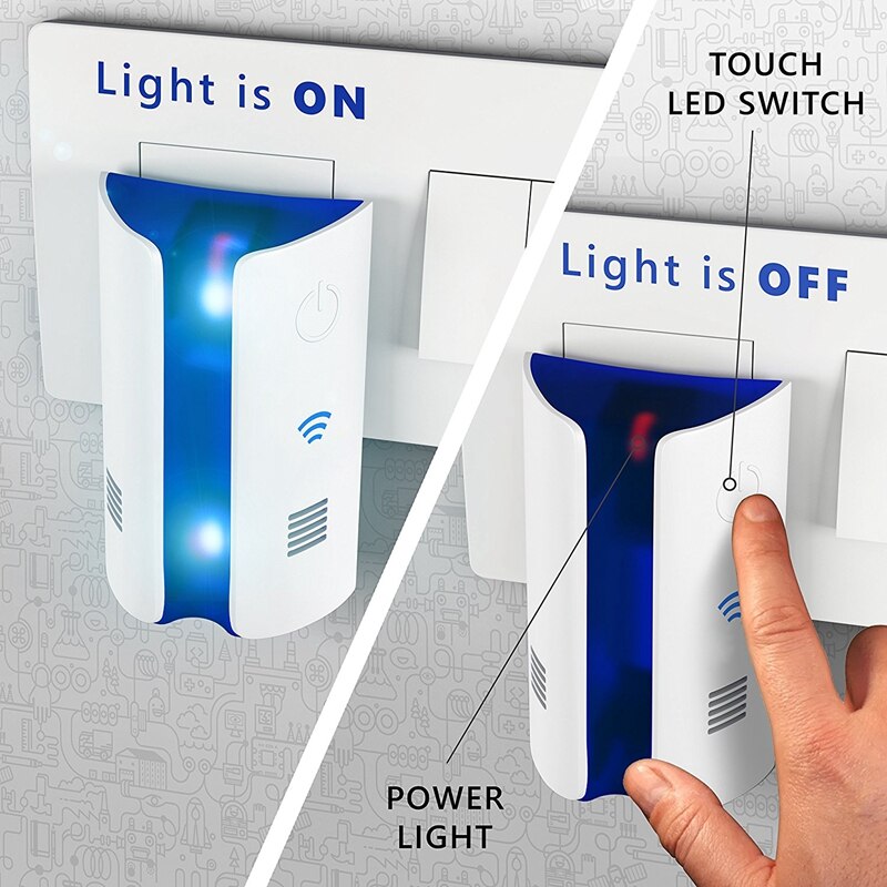 Controle eletromagnético ultrassônico repelente de pragas, plug in casa interior e exterior repelente, se livrar do mosquito, formiga, pulga, rato
