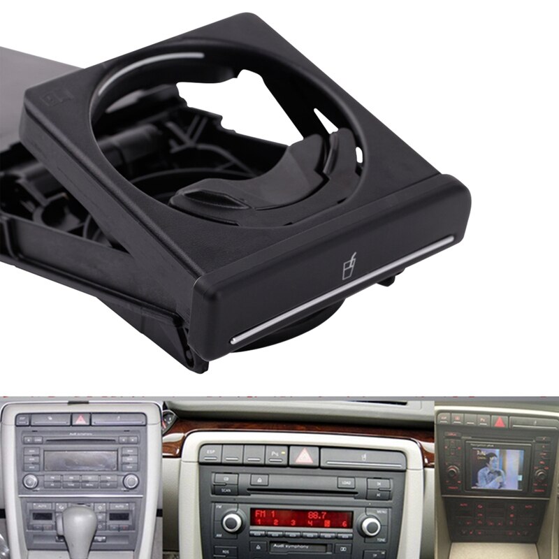Neue Schwarz Vorderseite Auto Tasse Halfter Schieb... – Grandado