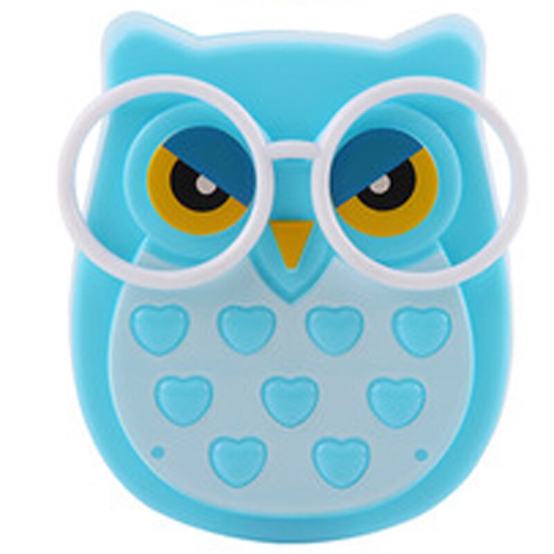 Owl Night light Automatic Sensor Light Control Lamp Toys for Kids Baby Room Led Lamp Animal Socket Veilleuse LED Decoration Toys: Blue