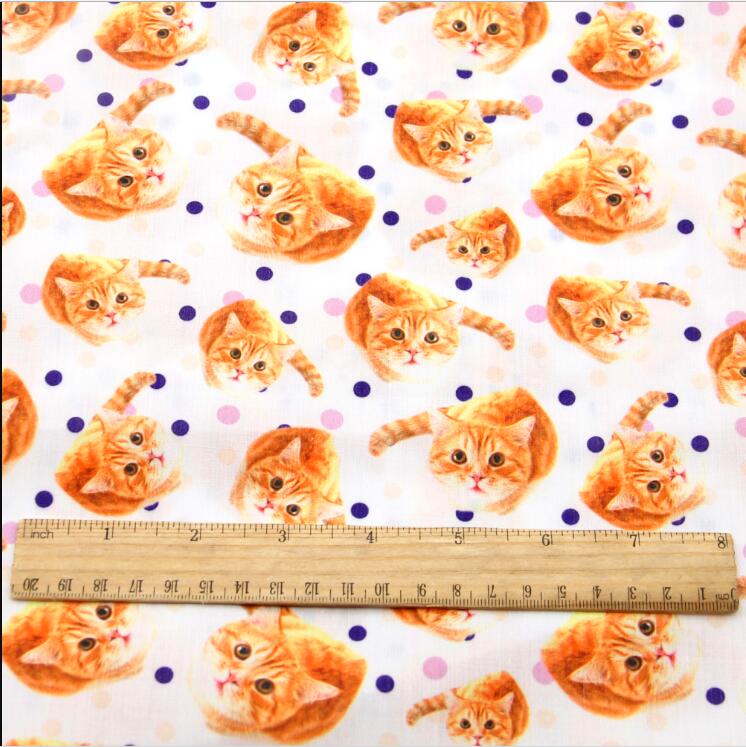 Accesorios David 50*145cm perro gato patchwork tela de algodón de poliéster para el tejido de los niños ropa de cama textil del hogar para coser, 1Yc413: 1043306001