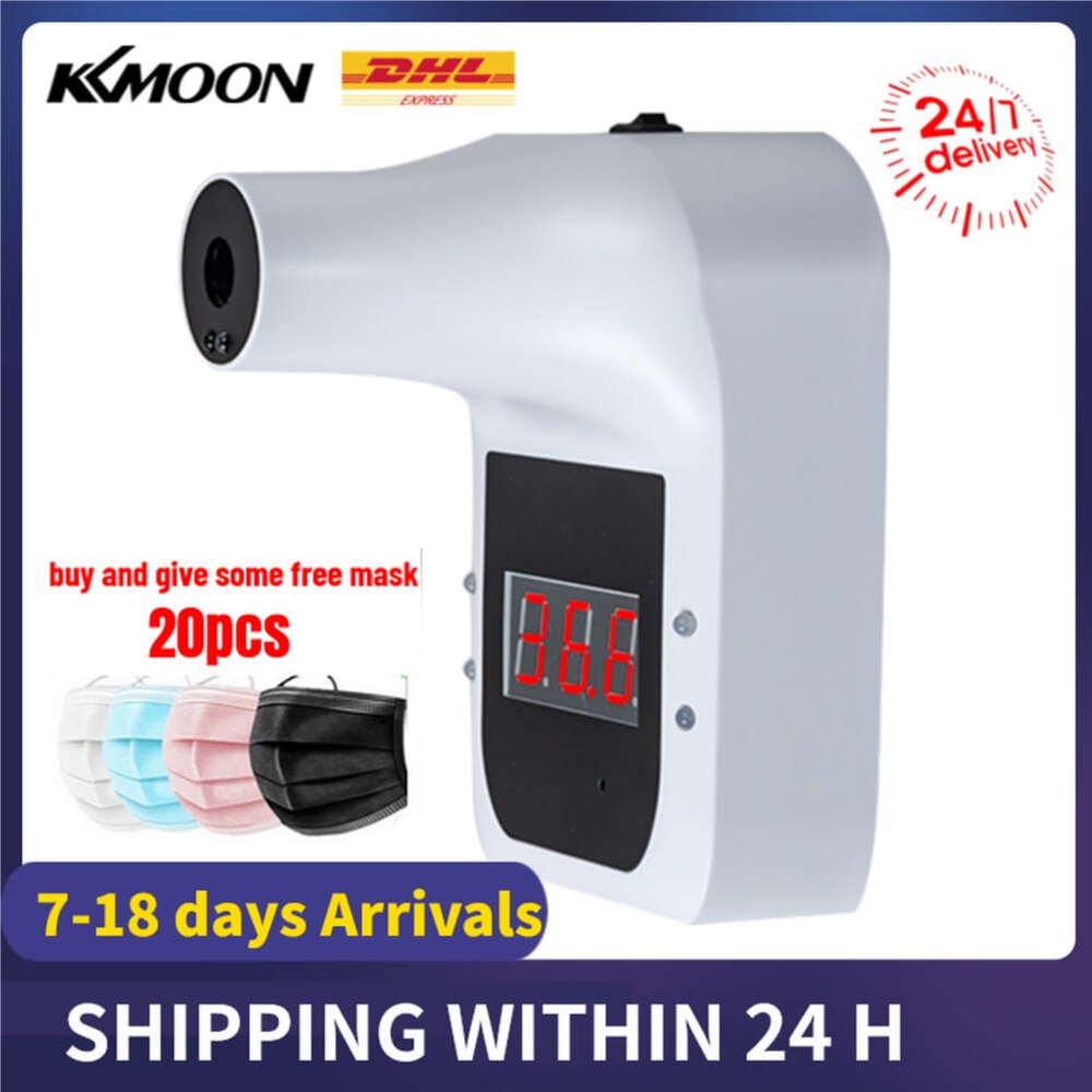 Non-contact IR Infrared Sensor Forehead Hanging Wall Mount LCD Digital Infrared Thermometer High Precision Temperature: type 1