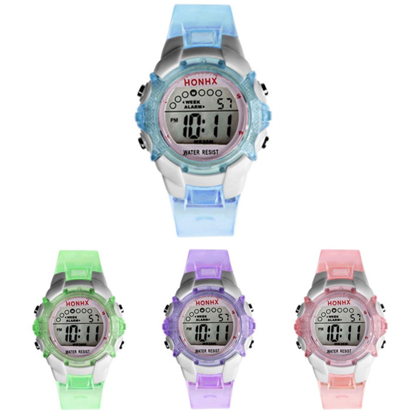 Waterdichte Kinderen Kids Jongen Horloges Digitale Led Quartz Alarm Datum Sport Elektronische Quartz Horloge Klok