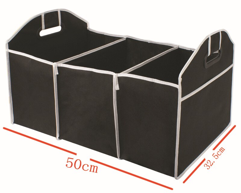 Boîte De Rangement Pliable 2-en-1 Pour Coffre Voiture - 70L, 200kg, Siège Et Storage