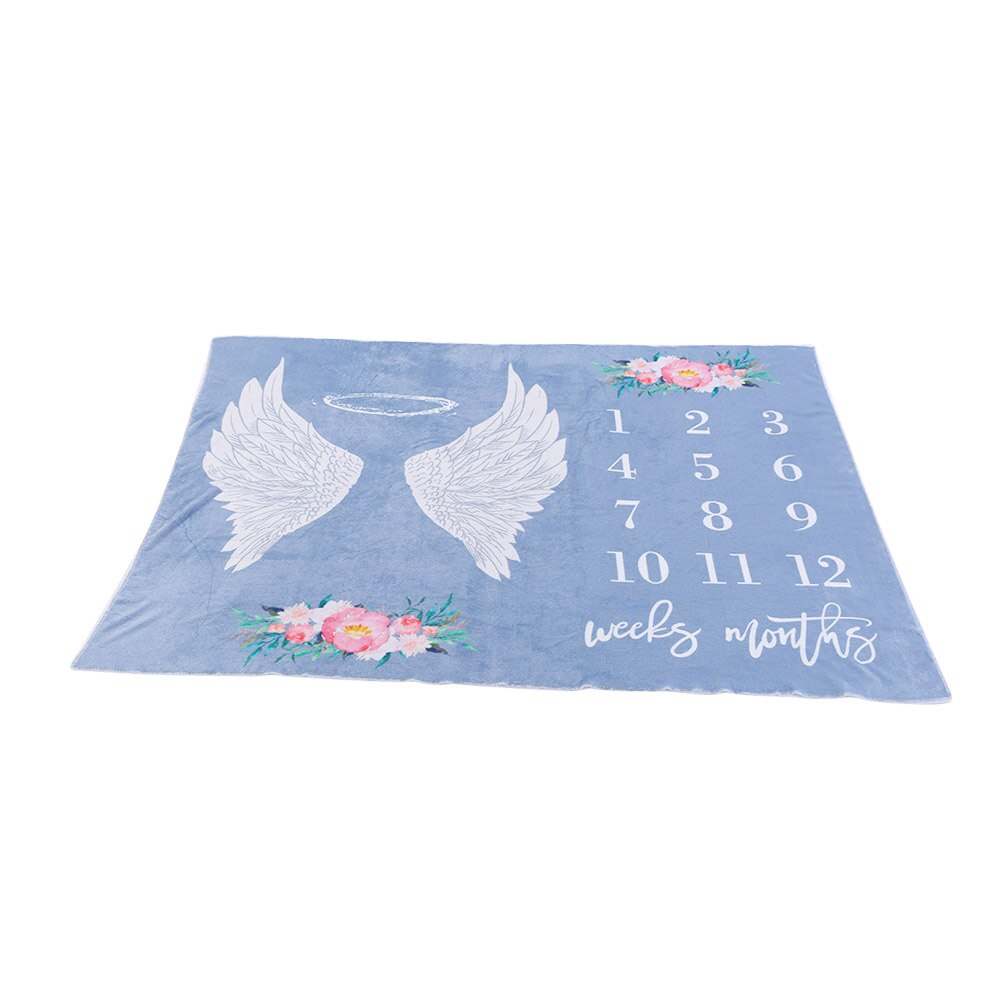 Baby Blanket Compact and Portable Carry Convenient Newborns Wings Monthly Photo Props Background Cloth Flannel Wrap