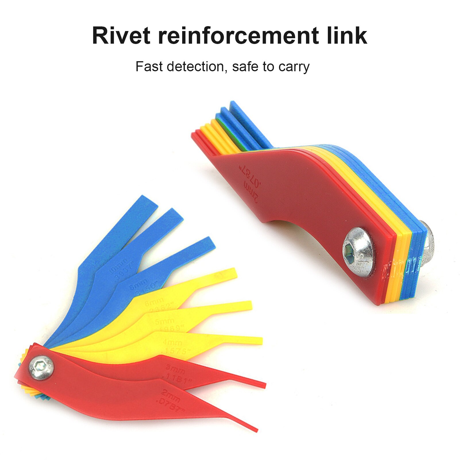 8 in 1 Universal Scale Thickness Gauge Measuring Instrument Car Brake Pads for Car Auto Brake Lining Gauge Set