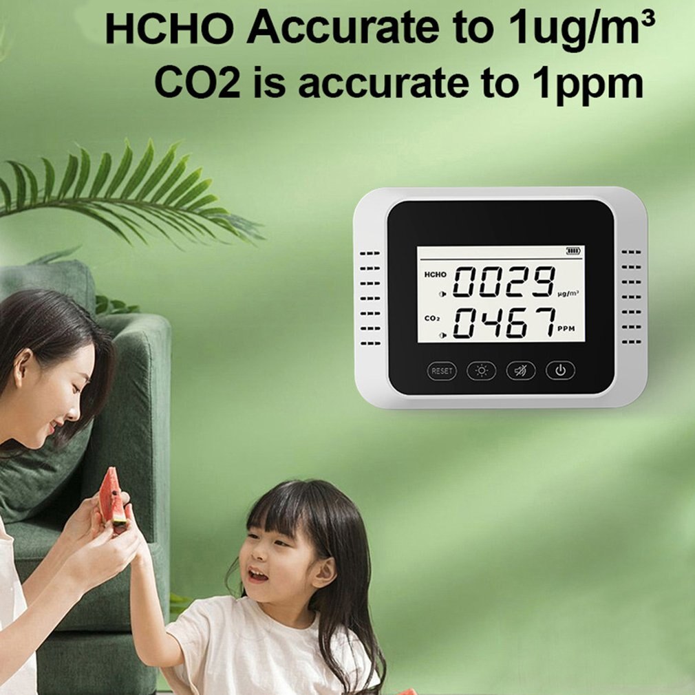 X7 Wall-mounted Home Air Detector CO2 Detector Meter Monitor Home Car Carbon Dioxide For Household