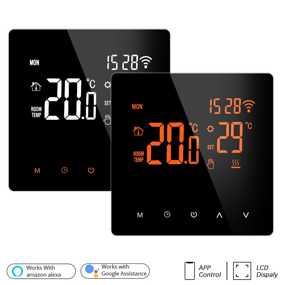 per riscaldamento a pavimento elettrico caldaia acqua/gas Schermo LCD temperatura telecomando tocco schermo termostato intelligente normale/WiFi