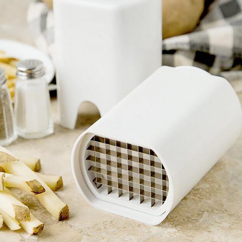 Chips Maker Potato Cutter Chipper Vegetable Chopper French Fry Cutter With 44 Grids Lid Waffle Fries Cutter Kitchen Accessories