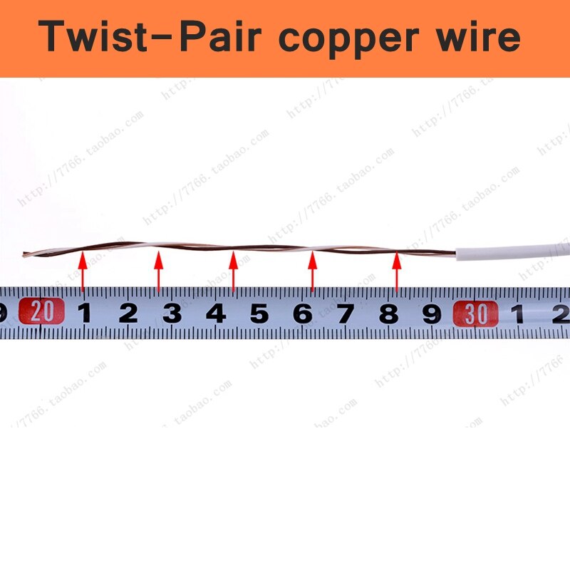 100 Meter Complete Roll HBV Telephone cable 2x0.4mm telephone wires copper wire