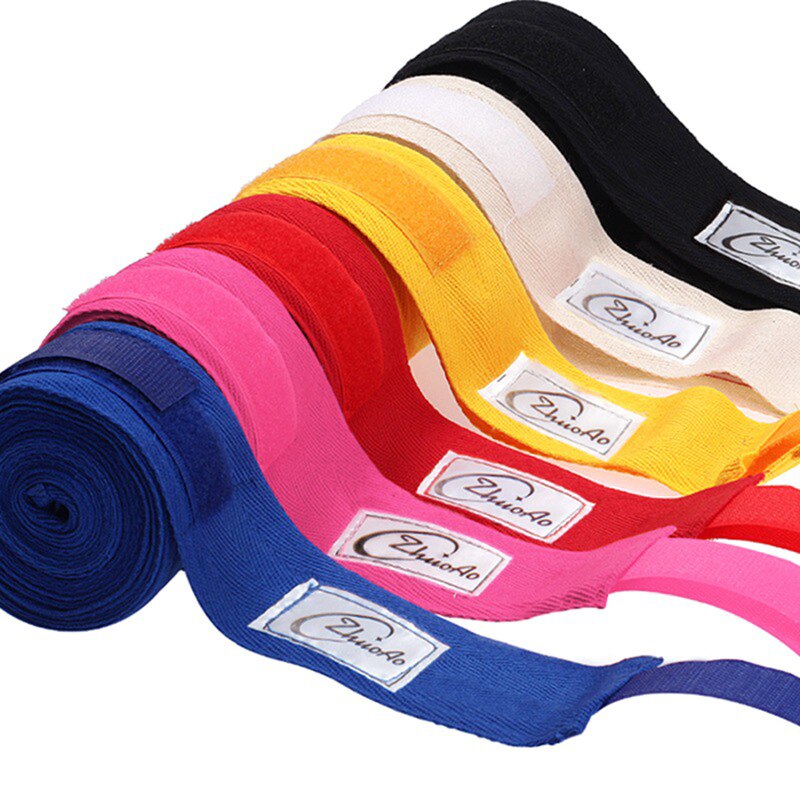 2pcs/Pack 5M Length Boxing Hand Wraps Boxing Handwraps Elastic Hand Wrist Support Bandages Boxing Gloves