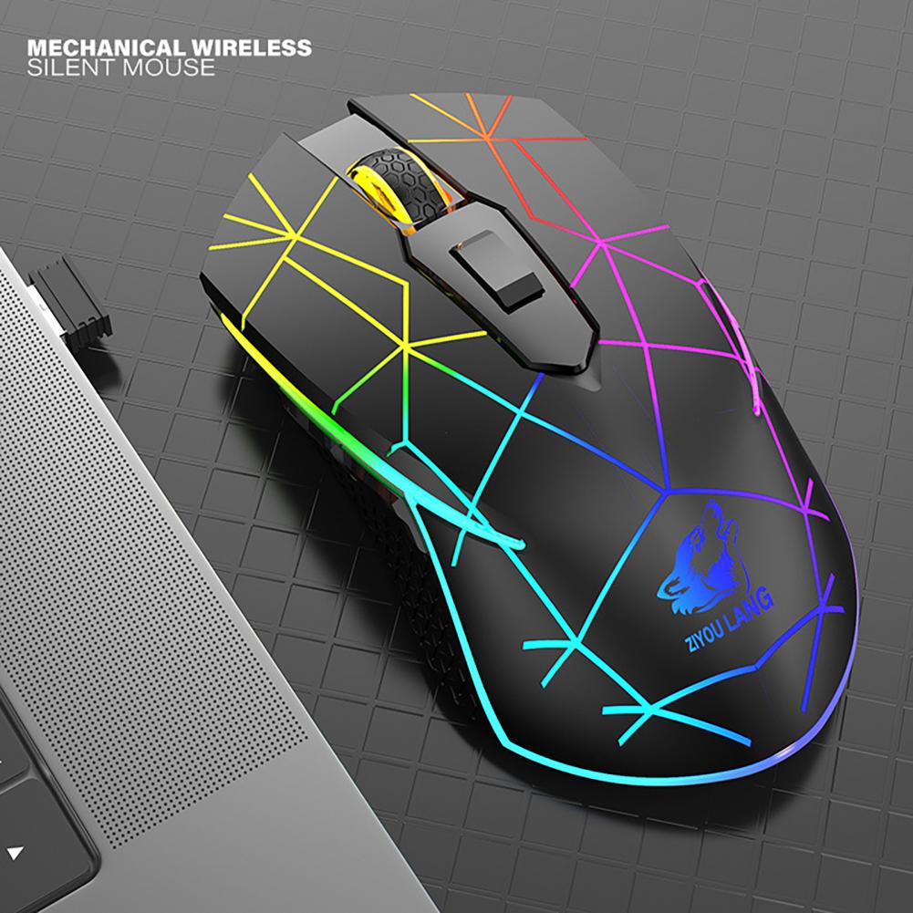 Desk Mouse Ergonomic Computer Mouse 6 Buttons Wide Application High 2.4G USB Charging Mechanical Gaming Mouse