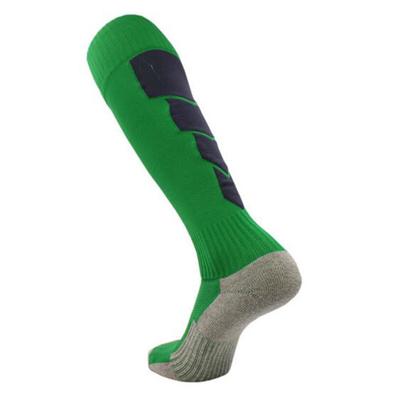 Neue Winter warm Männer Frauen Thermische Ski Socken Dicker Baumwolle Sport Snowboard Radfahren Skifahren FußBall Socken Beinlinge Lange Socken: Grün / L