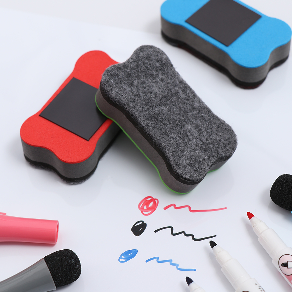 1pc- radergummi för  a4 flexibla kylskåp magnetiska whiteboard magnet-radergummi student skrivverktyg skolkontorspapper