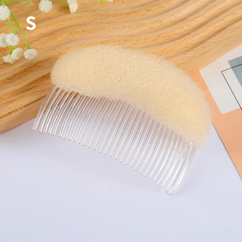 Almohadillas para el cabello esponjosas, flequillo publicado, cabeza de princesa, moño, Clip para el cabello esponjoso, pinzas para peinar el cabello, horquilla, tocados: Morado