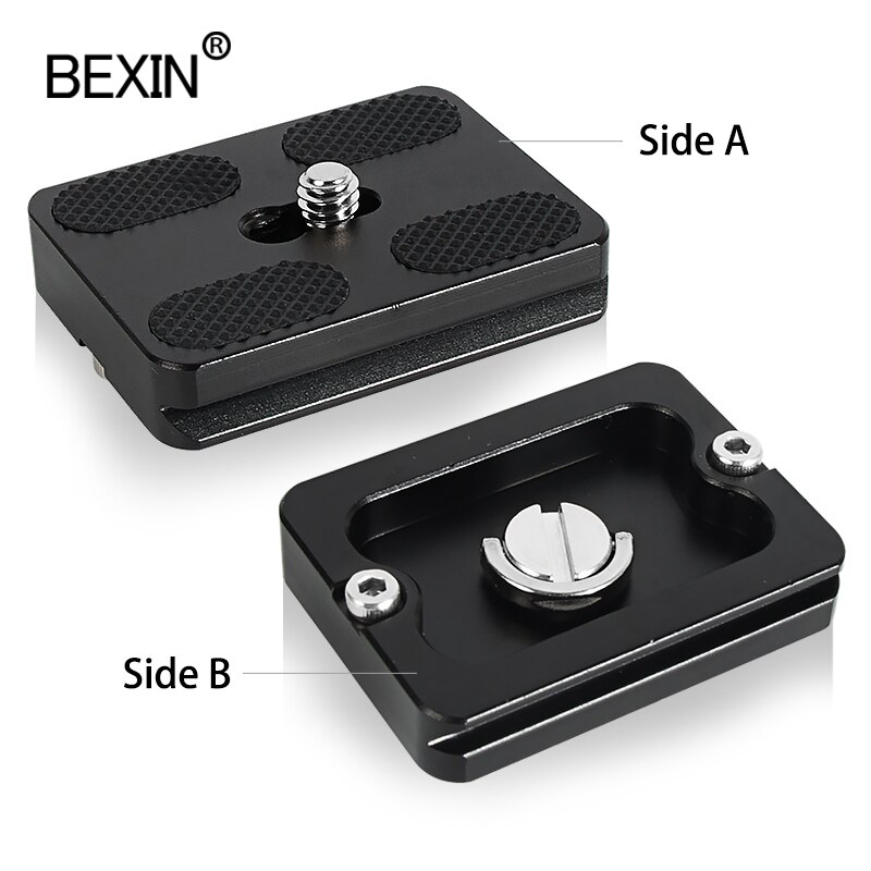 BEXIN tripod plate quick release plate small camera plate quick clamp fast mount PU plate for arca swiss dslr camera tripod head