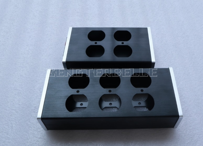 DIY HIFI Aluminium Chassis ONS Standaard Power Strip Case PSU Box Stopcontact Shell
