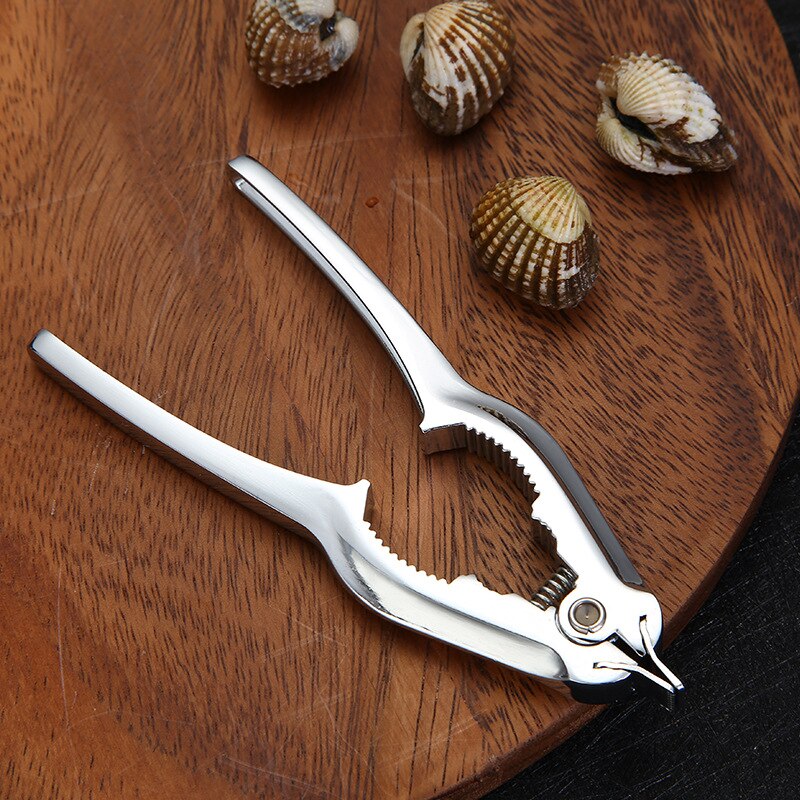 KitchenAce 1pc Kitchen Aluminium Alloy Clam Opener Seafood Scallop Oyster Sea Clam Shell Opener Kitchen Seafood Clip Accessories