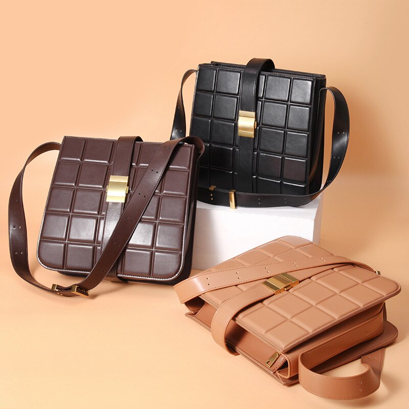 Zak Koreaanse Stijl Modieuze Zachte Schapenvacht Vierkante Rhombic Tas Grote Capaciteit Enkele Schoudertas