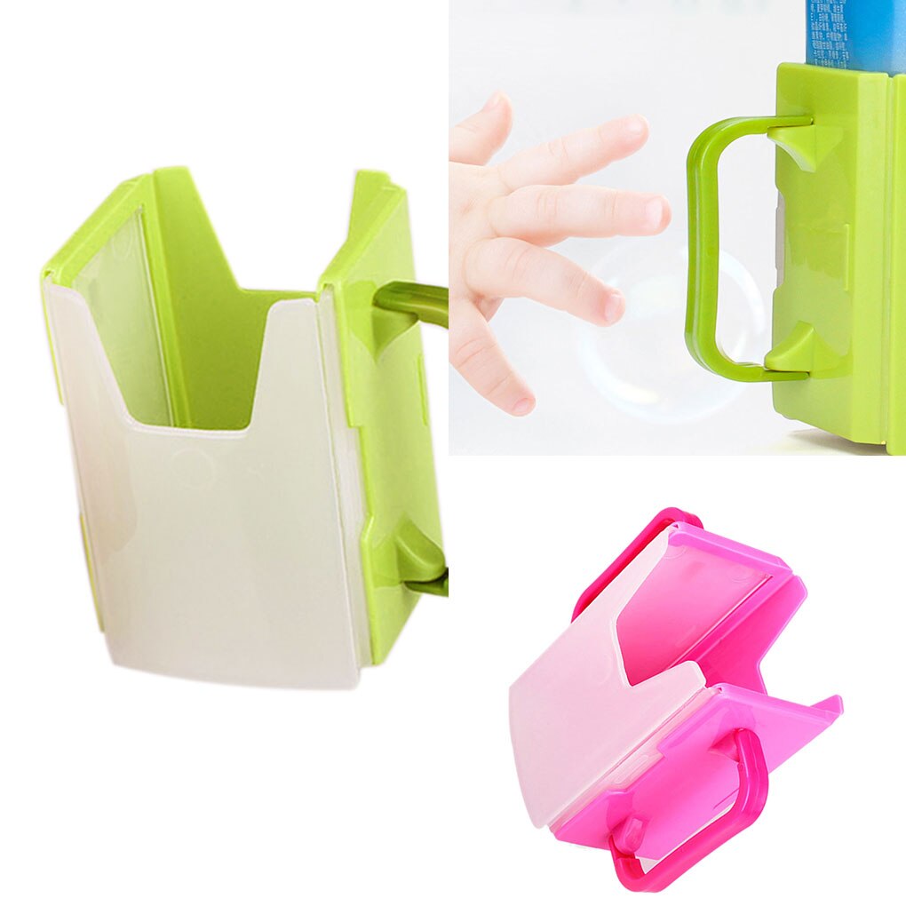 Baby Milk Cartoon Cup Holder Infant Toddler Milk Carton Adjustable Anti-sprinkler Drinking Container Kids Children Infant Baby