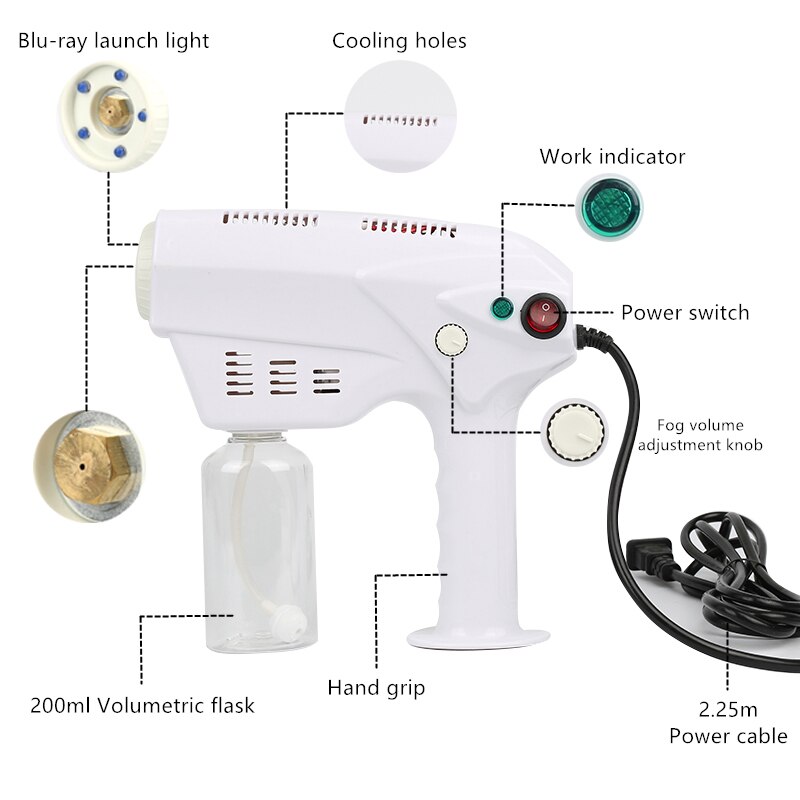 Car Sprayer, Humidifier Electric Sprayer Portable Fogger Machine Disinfection Machine For Car Home Ultra Capacity Spray Machine