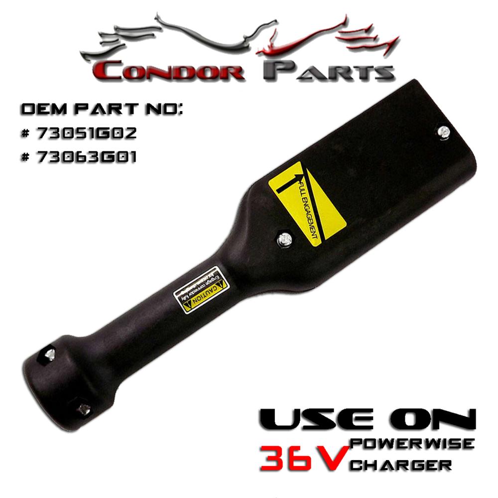 Condor Parts - 36V Powerwise Charger Plug Handle Fit for EZGO Medalist TXT Electric Golf Carts.