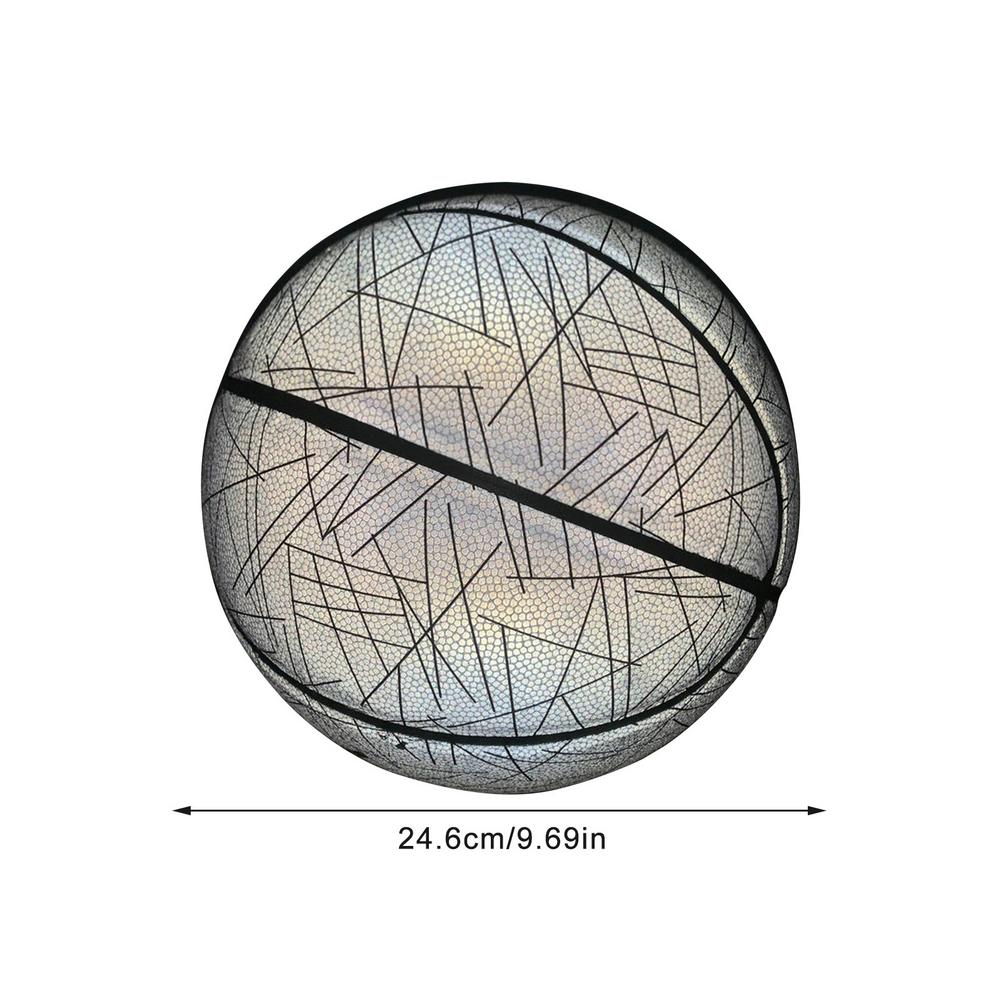 Size 7 Reflective Basketball - Night Luminous Holographic Basketball Cool Fluorescent - Personality Street Fancy Basketball Fo