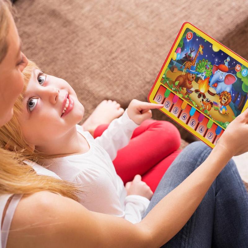 Early Education Multi-function Learning Machine ABS Multi-function Animal Performance Play Piano Children Music Learning Tablet