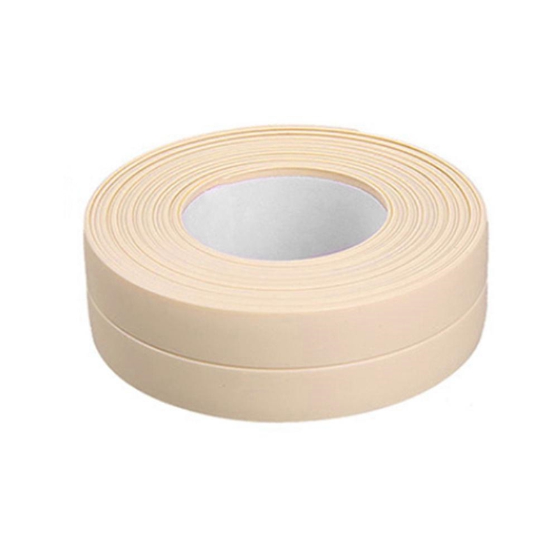 Aanrecht Badkamer Kloof Strip Pvc Tape Waterdichte Meeldauw Zelfklevende Zwembad Water Seal Sterke Zelfklevende Tape: 3.2m  Yellow