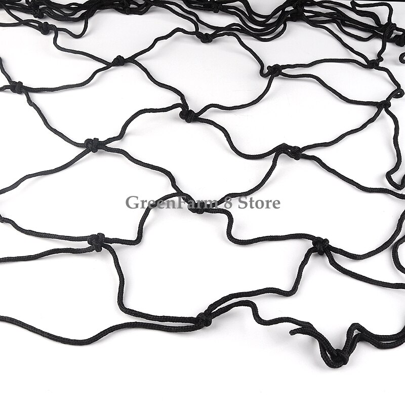 4/5/6/8/10/12/15cm Grid Black Color Stairs Toddler Safe Deck Anti Falling Net Nylon Safety Protection Nets Round Dia 4~6mm