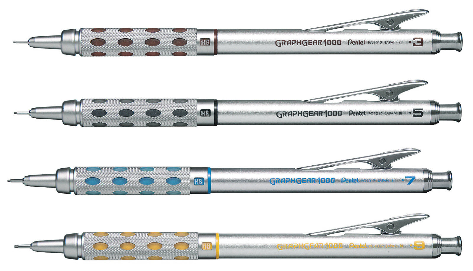 1 pcpentel grafikk 1000 mekanisk tegning blyant 1013/15/17/19(0.3/0.5/0.7/0.9mm)  kontorrekvisita