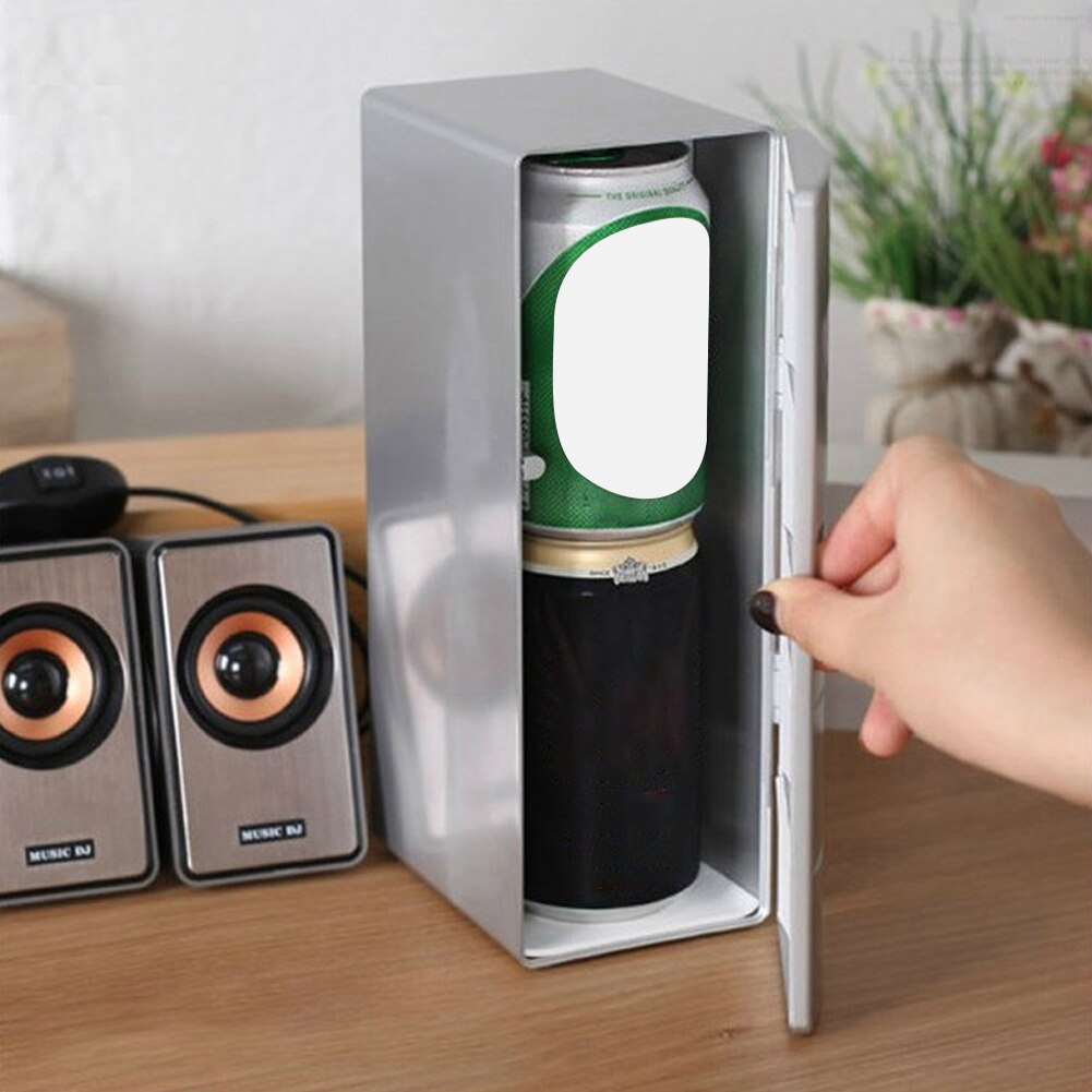 Mini geladeira portátil para carro, geladeira elétrica com copo frio e entrada usb para refrigeração, para os cosméticos