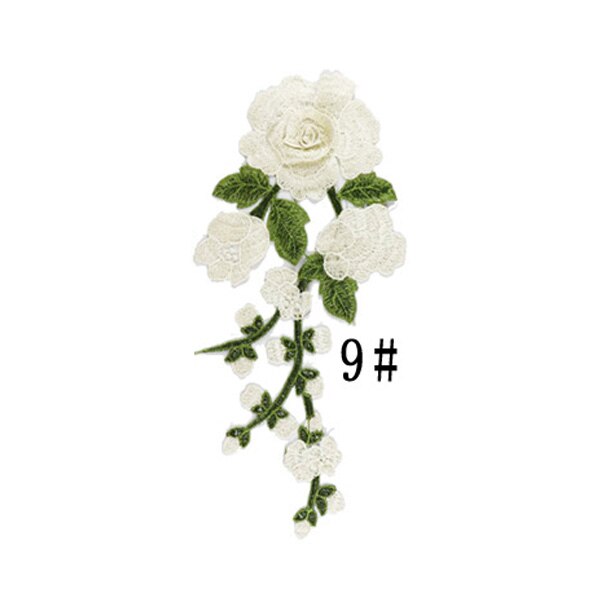 DIY Applique Water Soluble Embroidery Costume Decoration Jeans Patch Decals Accessories: 9