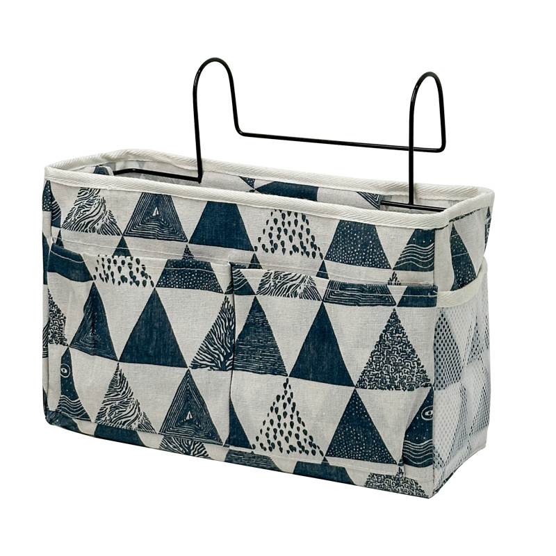 Nachtkastje Opbergrek Dorm Hangmand Bed Organizer Caddy Slaapkamer Muurbevestiging Zakplank Stapelbed Accessoires Netjes Houder: Blauw