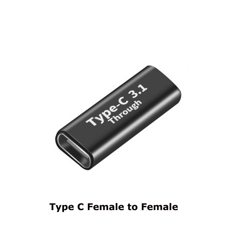 1pcs Micro usb3.0 90/180 Degree Right Angle USB 3.1 Type C Male To Female USBC female to female male to male Converter Adapter: NO.5