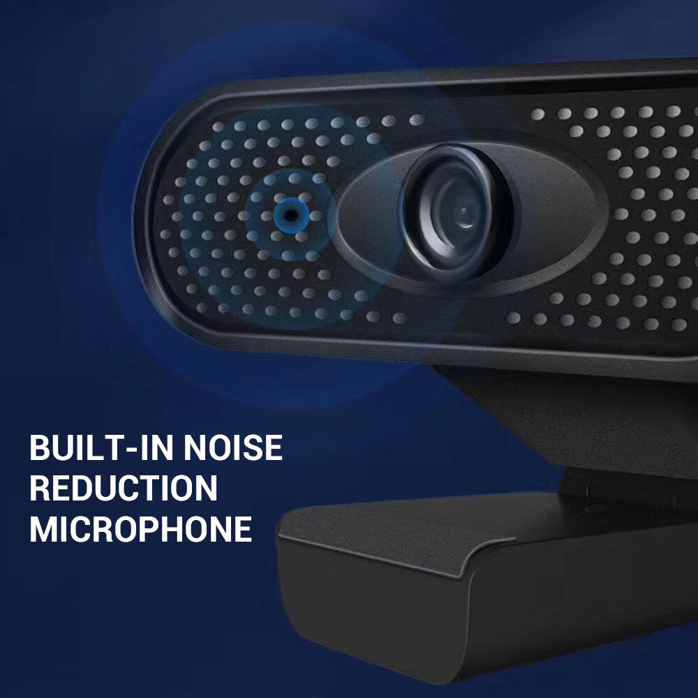 USB Web Camera 2MP Auto Focus Computer Camera Built-In Sound-absorbing Microphone Dynamic Resolution High-end Video Call Camera