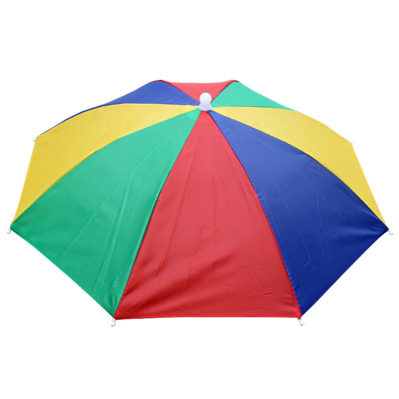 Armee Grün Tragbare Regen Regenschirm Hütte Faltbare draussen Pesca Sonne Schatten Wasserdicht Camping Angeln Headwear Deckel Strand Kopf Hüte: Wassermelone
