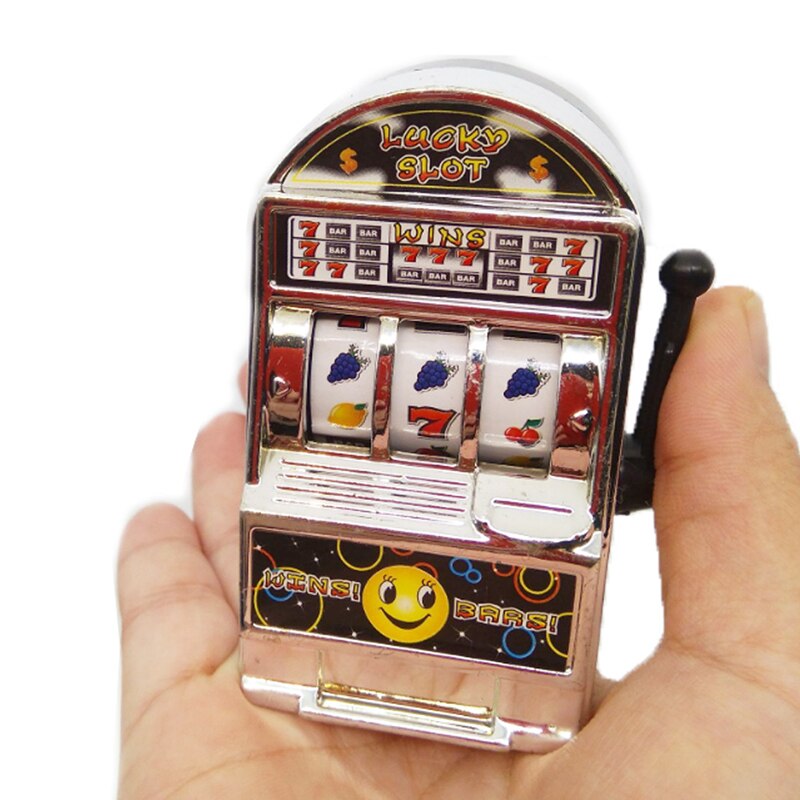 Mini Fruit Slot Machine Lucky Jackpot Toy Handheld Games Console Stress Reliever Toy Kids Educational Toy Game Machine