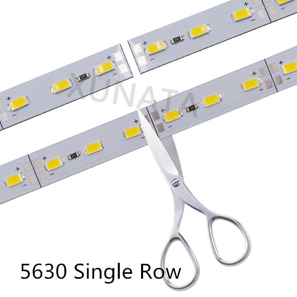 Korea Chip SMD 8520/7020/5630 LED Streifen Licht Zweireihig 120 leds/m fest Bar 25cm 50cm cool Weiß Führte Harte Streifen: 5630 Single Reihe / 5Stck 25cm