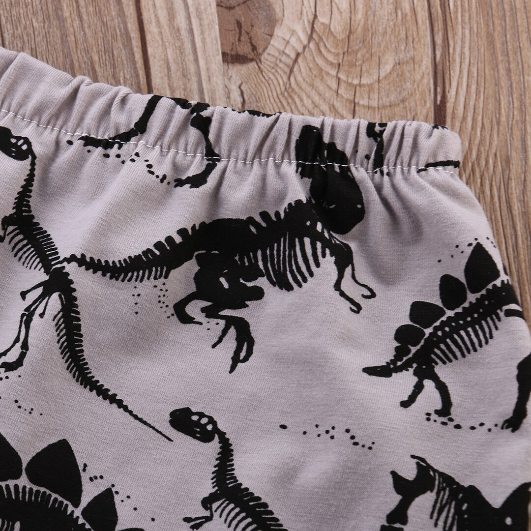 Baby børn drenge piger dinosaur bukser underdel toddler legging sved harem kort bukser 0-4y