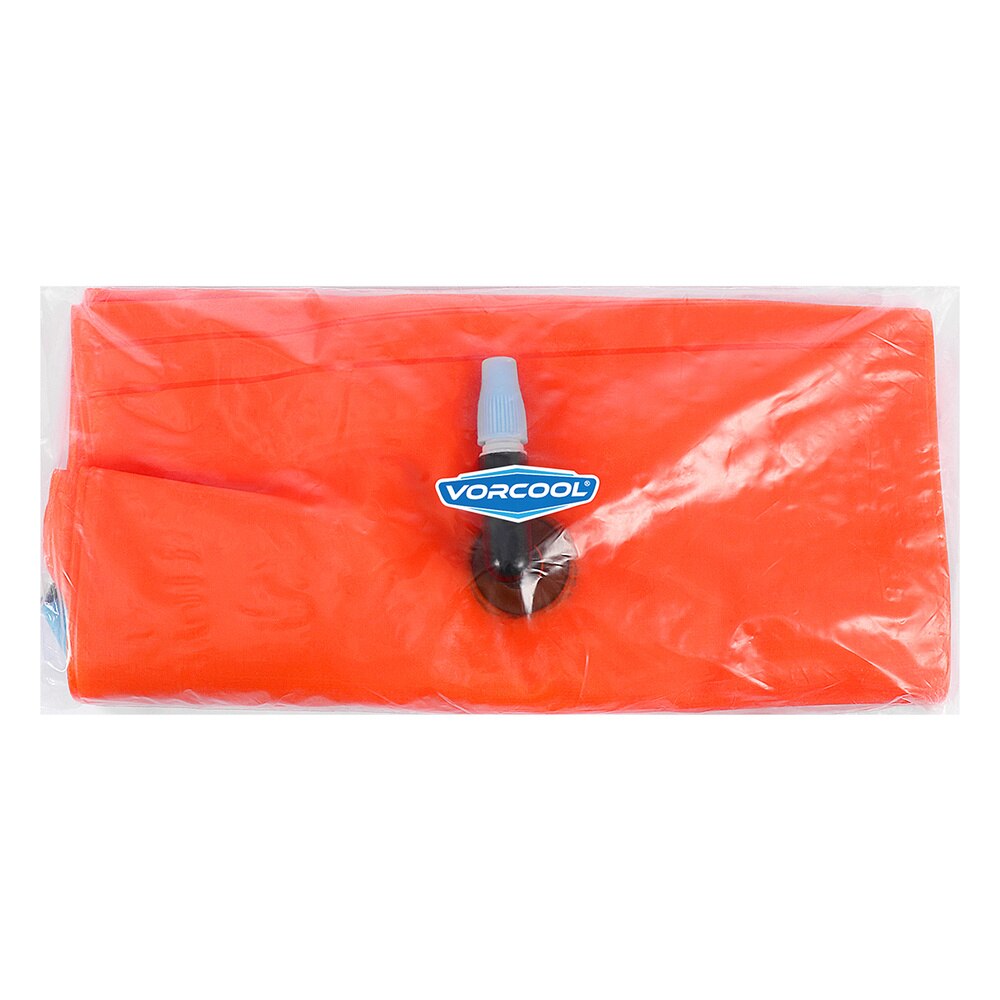 Vorcool 1pc open water swim float ultralight safety float swiming bag for swimmers triathletes snorkelers surfers (orange)