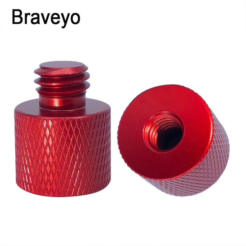 Tornillo de conversión Universal de 1/4-20 a 3/8-16 pulgadas, equipo de fotografía, tornillo de cámara de aleación de aluminio, adaptador de trípode con cabezal esférico