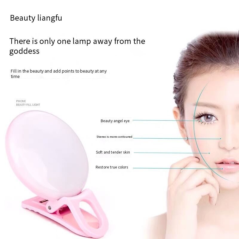 XNCORN Universal Mobile Phone Fill Light Selfie Beauty Light Round Live Flash Led Photography Light