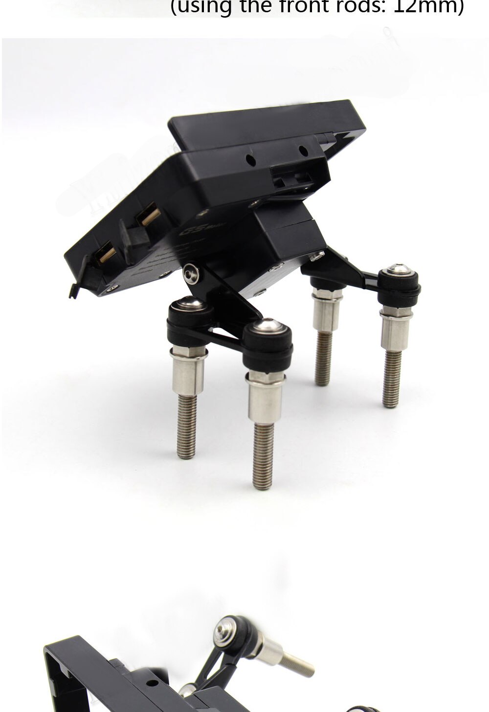 Support adaptateur de montage GPS de moto, support de Navigation 12MM pour BMW R1200RS R1200R F850GS F750GS F800GS F700G: Combination