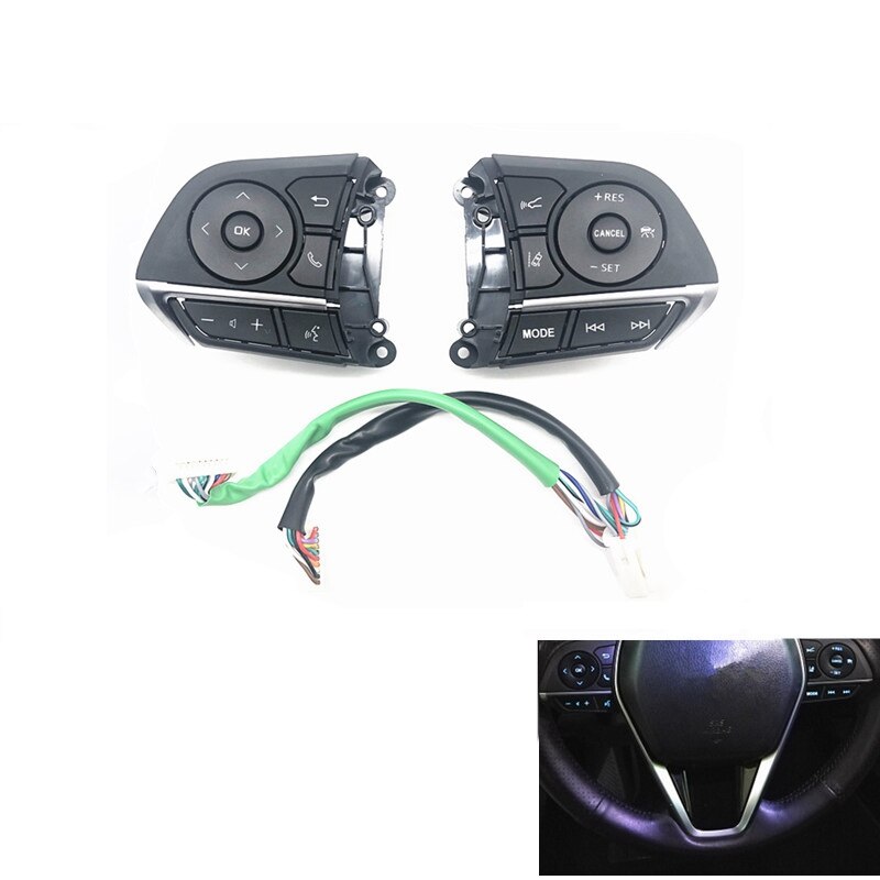 AL22-Auto Multifunctionele Stuurbediening Knop Schakelaar Voor Toyota Avalon RAV4 Corolla: Default Title