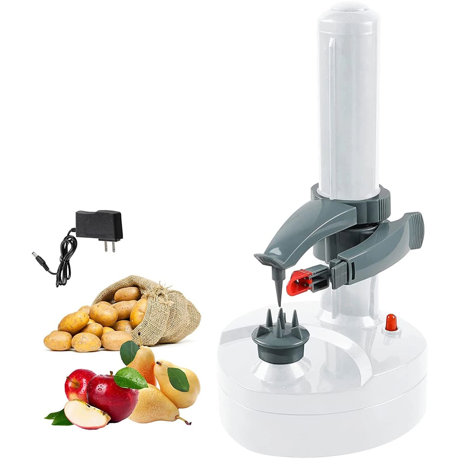 Elektrische spiraalvormige aardappelschiller Automatische appelschiller, slimme groentefruitschillermachine, keukenaccessoires schilgereedschap
