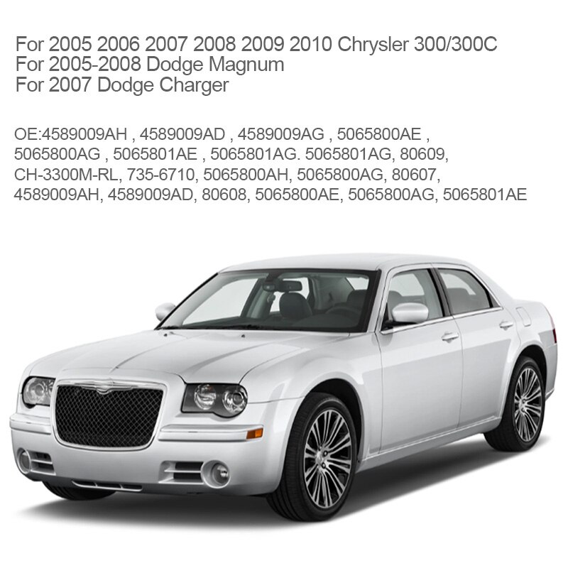 Juego de manija de puerta Exterior SPEEDWOW 4 Uds para 2005 Chrysler 300 300C para Dodge Magnum cargador delantero trasero