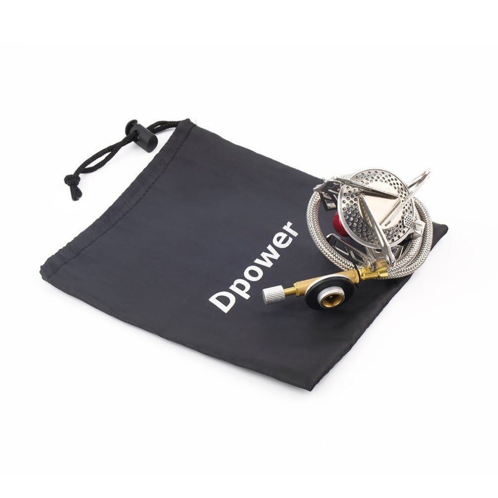 Mini Camping Kachel Outdoor Gasfornuis Brander Koken Picknick Draagbare Opvouwbare Lichtgewicht Split Brander Kachel Met Ontsteking Apparaat