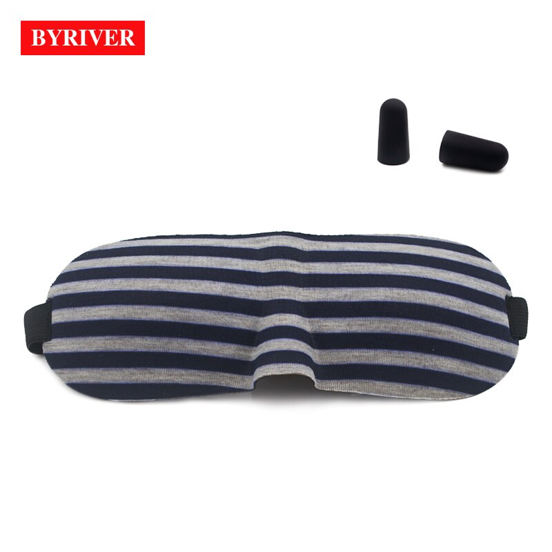 BYRIVER Beste Memory Foam 3D Slaap Oogmasker Cover voor Reizen Dutje Katoen Spons Blok Licht Slapen Slaapmasker Anti Snurken kit: Gray