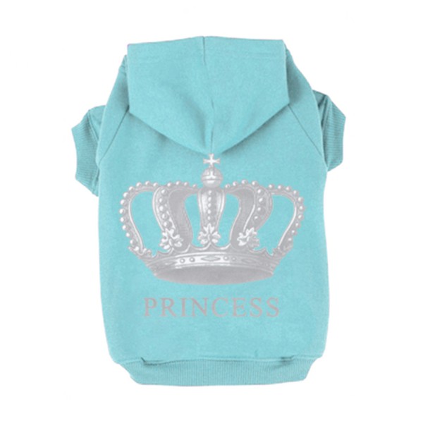 Kroon Hond Hoodie Trui Prinses Gedrukt Hond Huisdier Trui Sweatshirts Herfst Winter Hooded Kleding Honden: L / S